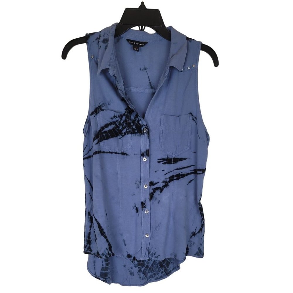 Rock and Republic Sleeveless Tye Dye Shirt Size S